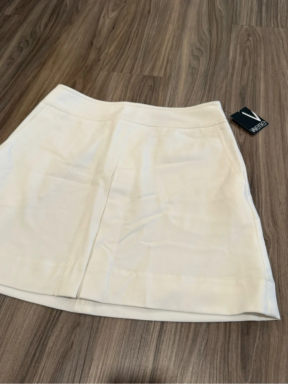 NWT Valette Ivory A-Line Mini Skirt - Picture 2 of 9